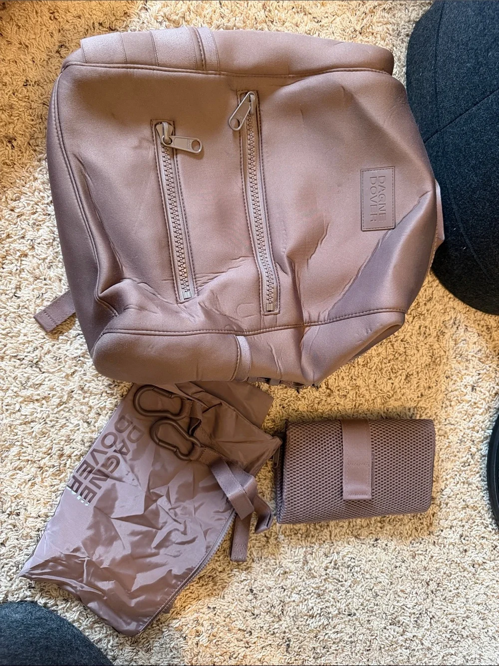 Dagne Dover Mauve Backpack with Matching Accessories